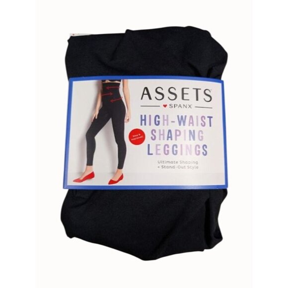 ASSETS by SPANX Women's High-Waist Seamless Leggings Black Size Small - Picture 1 of 6